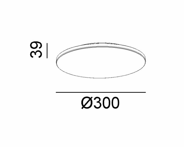 LTX Bright, Stropní svítidlo 30cm, LED 10-24W, 3000K/4000K, IP20, Bílá