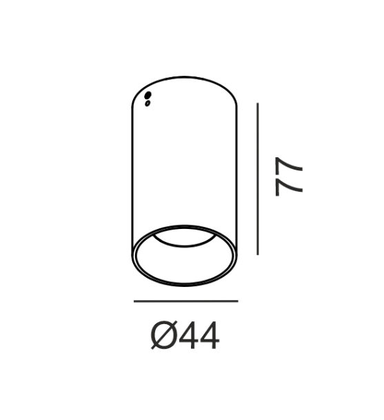 LTX Urban 1, Venkovní stropní svítidlo, LED 4W, 3000K, 113lm, IP65, Grafitová