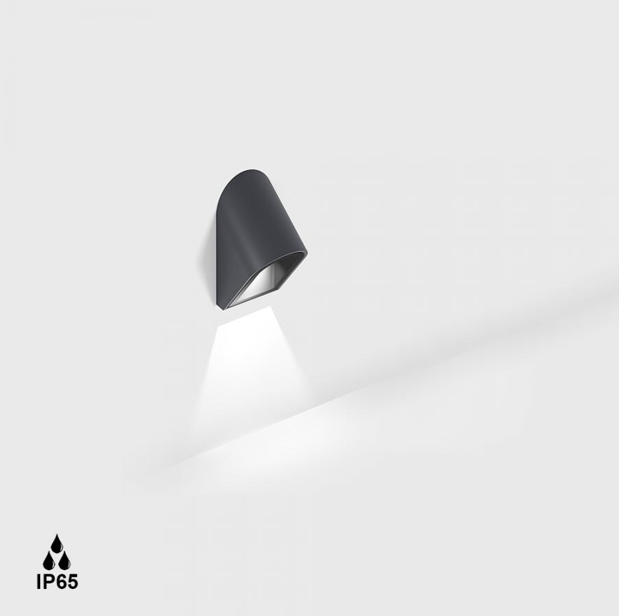LTX Bevel, Venkovní nástìnné svítidlo LED 3W, 3000K, 137lm, IP65, Grafitová