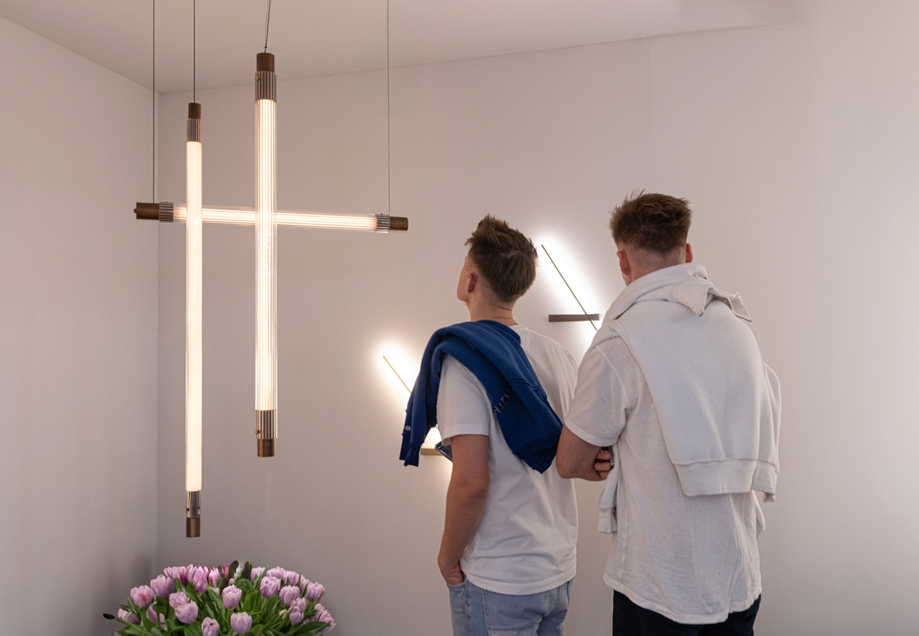 LTX Crystal Vetro, Závìsné svítidlo 80cm,o4cm, LED 10W, 1800-3000K, 476lm, DC24V, Sklo/Mosaz